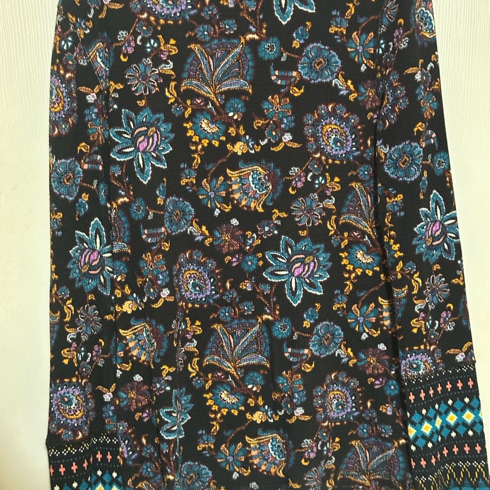 Sundance Multicolor Floral Long Sleeve Top